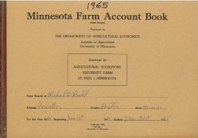 Richard Roehl Farm Account Book