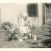Bertha Dreyer in her garden, 3704 Colorado Ave