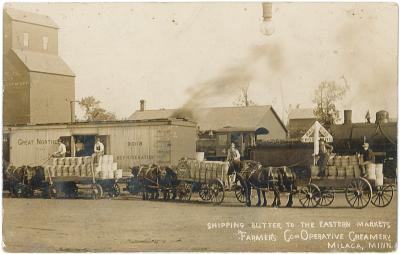 "Shipping Butter to the Eastern Markets, Farmers Co-op Creamery"