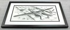 P-38 ink sketch