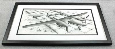 P-38 ink sketch
