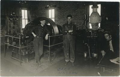 Milaca High School Generator Room and Workers