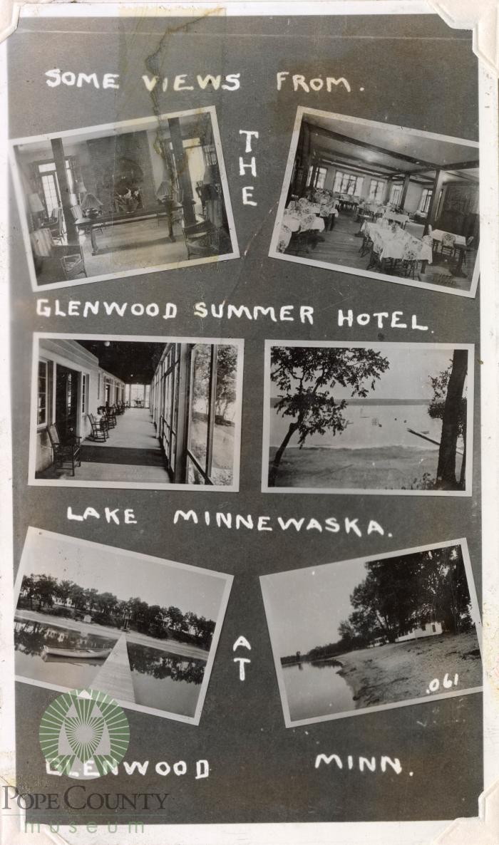 Summer Hotel postcard collage