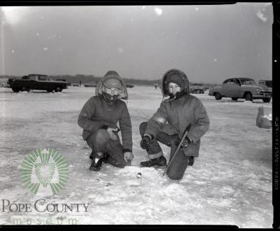 First Glenwood Jaycee Fishing derby, Lake Minnewaska, Minnesota