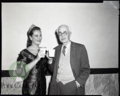 Diane Schroeder, Princess Kay of the Milky Way, and B. K. Savre, Glenwood, Minnesota