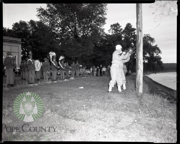 1959 Memorial Day salute, Glenwood, Minnesota