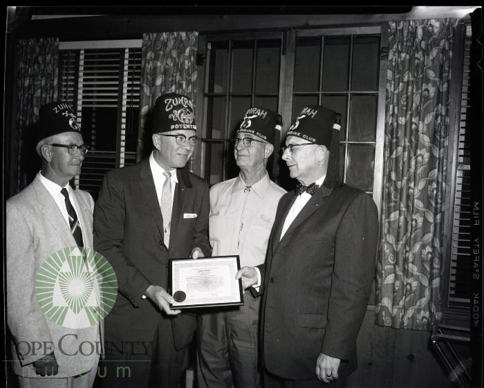 Glenwood Shrine Club get charter, Glenwood, Minnesota