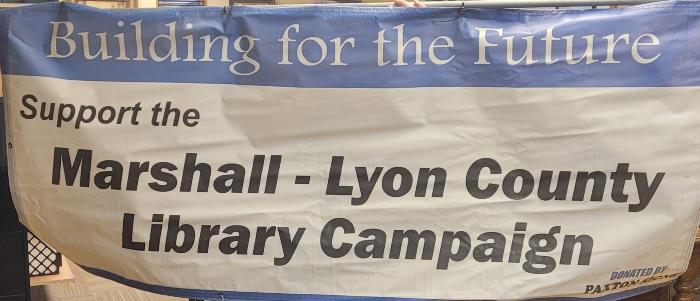 Marshall Lyon County Library Sign