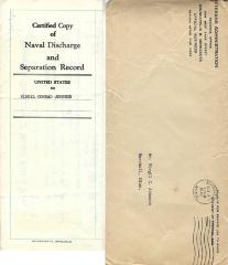 Virgil Johnson Navy Discharge