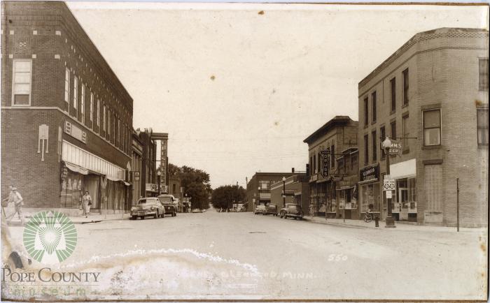Franklin Street, Glenwood, Minnesota, 1950