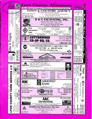 2012/2013 County Wide Lyon County, Minnesota  Lan Owner & Rural Resident Plat Book