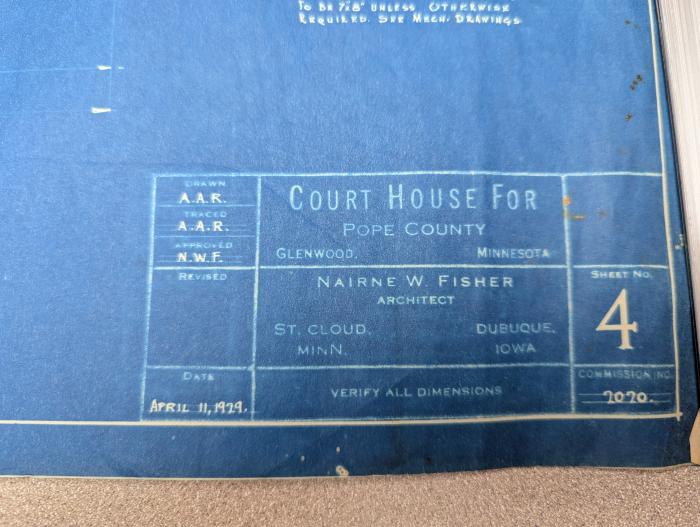 Pope County Courthouse Blueprints