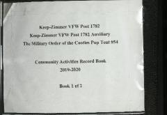 White Bear Lake VFW Post 1782 Men's & Ladies Auxiliary scrapbook 2019-2020 (Volume 1 of 2)