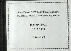 White Bear Lake VFW Post 1782 Men's & Ladies Auxiliary scrapbook 2017-2018 (Volume 1 of 2)