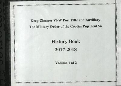 White Bear Lake VFW Post 1782 Men's & Ladies Auxiliary scrapbook 2017-2018 (Volume 1 of 2)