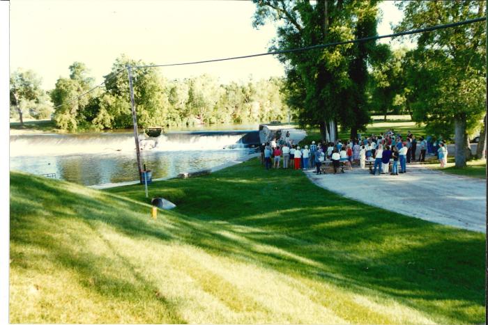 Photograph Mantorville bridge dedication