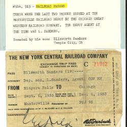 Train pass from Niagara to Mantorville on Chicago Great Western