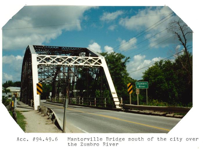The bridge over Zumbro River in Mantorville