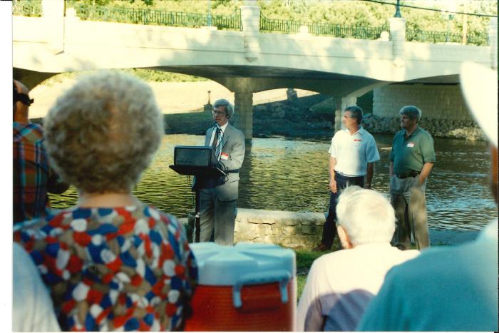 Photograph Mantorville bridge dedication