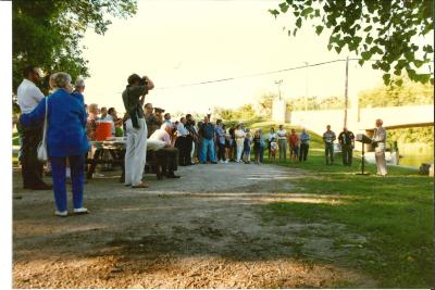 Photograph Mantorville bridge dedication