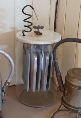 Thomas Edison type battery for use at crossing signal