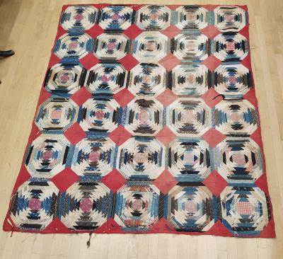 Handmade Quilt, Pineapple Pattern