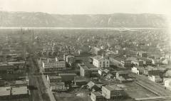 Aerial View of the City of Winona, Minnesota