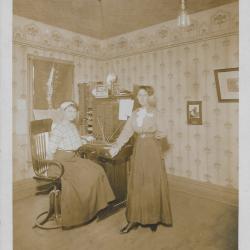 Two Operators at a Telephone Switchboard