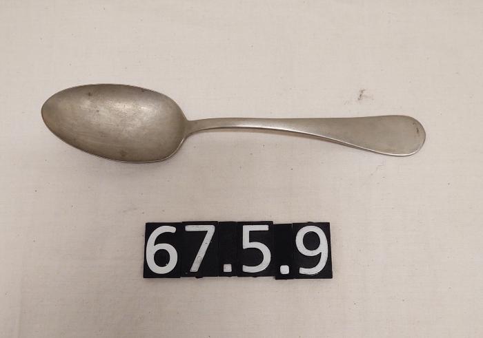 Set of spoons used at Bloomington Consolidated School