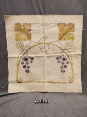 Unfinished pillow or cushion cover.
