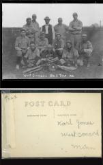 Picture postcard of West Concord Ball Team 1910