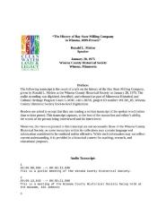 The History of Bay State Milling Company in Winona, 1899-Present