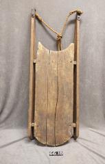 Wood snow sled