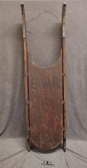 Wood snow sled