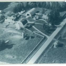 Aerial photo of a farm