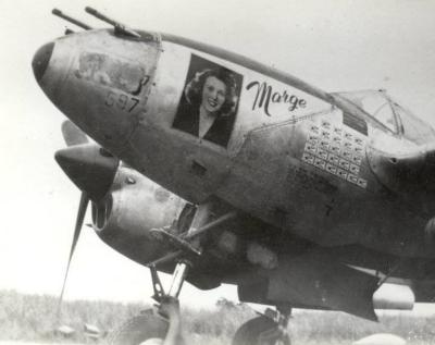 P-38 Marge Nose Art, Engine and Cockpit