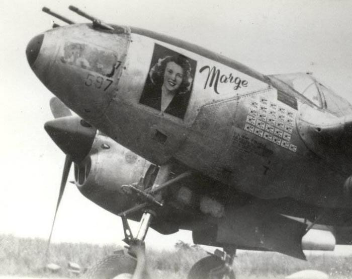 P-38 Marge Nose Art, Engine and Cockpit