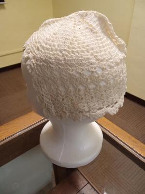 Crocheted baby cap