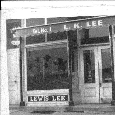 Snap shot of the front of the L.K. Lee store at Kasson, MN