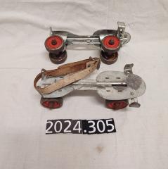 Pair of clip on roller skates 1960s
