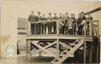 Starbuck Band at Bandstand, Starbuck, Minnesota