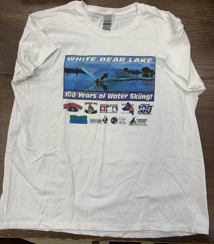 T-shirt "White Bear Lake, 100 years of water skiing"