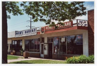 photographs, 6414-6416, Palm's Bakery, Home Hardware