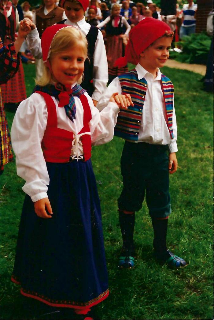 Color Photograph - Young Folk Dancers at Danish Day 