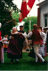 Color Photograph - Folk Dancers at Danish Day