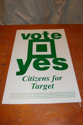 "Citizens for Target" political poster.