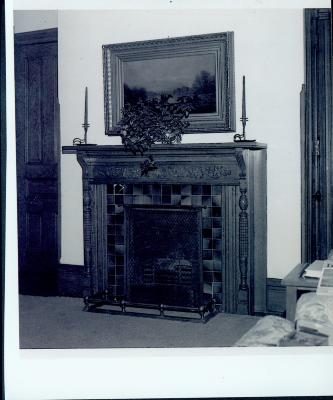 Fireplace inside a room, Northfield, Minnesota