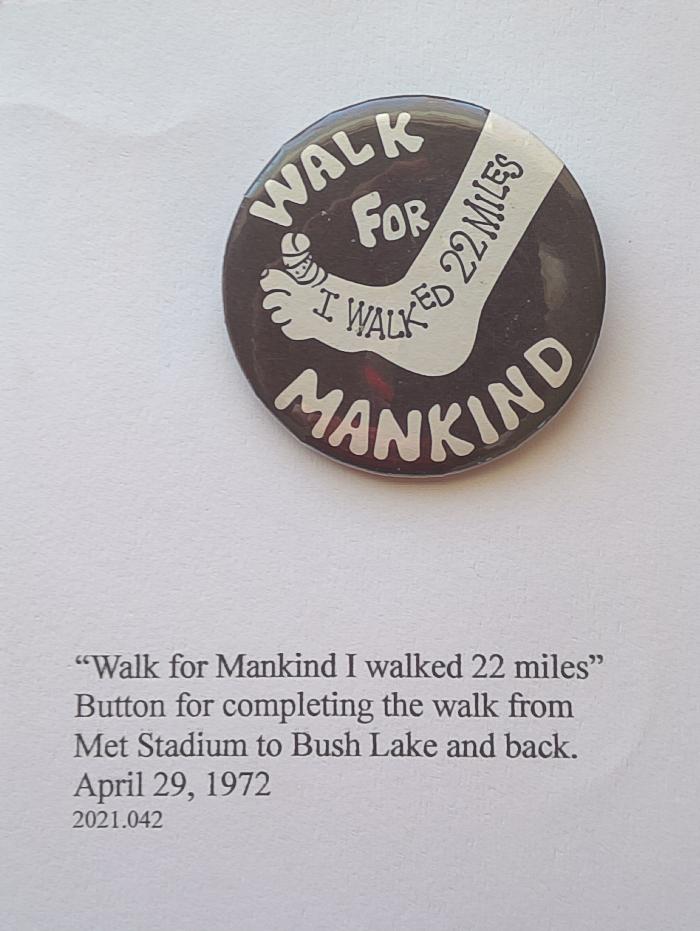 Walk for Mankind button