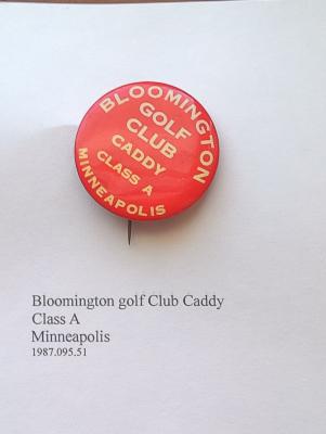 Bloominton Golf Club Caddy button