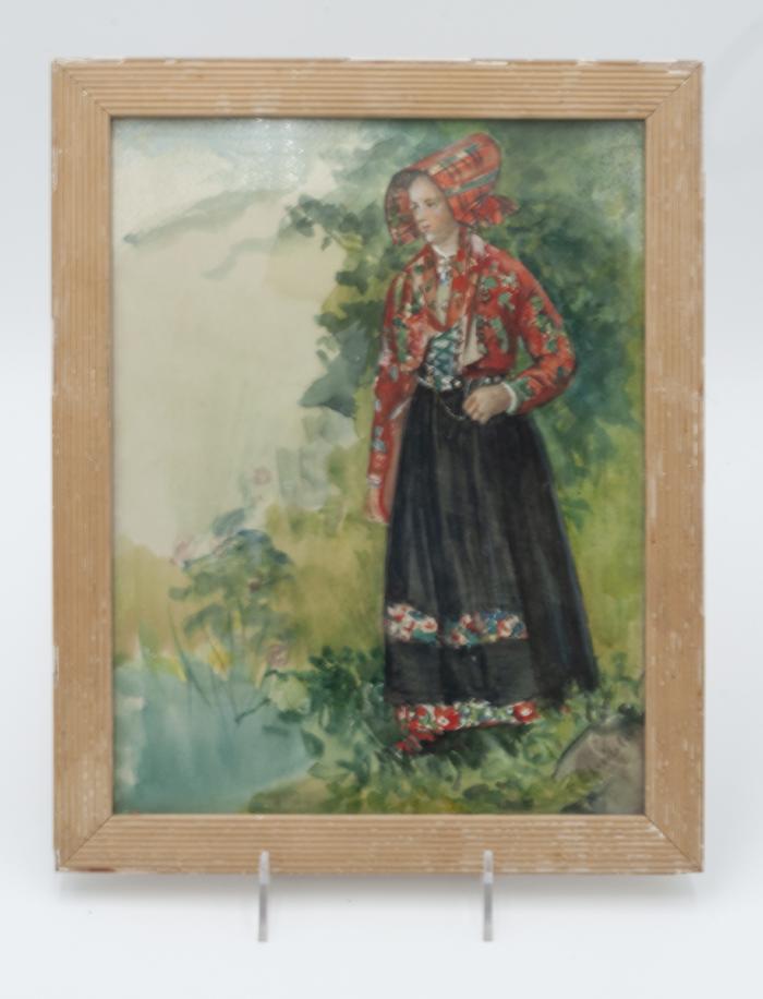 Woman in Folkdräkt: Print